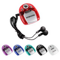 Mini FM Auto Scan Radio w/ Ear Buds & Flashlight